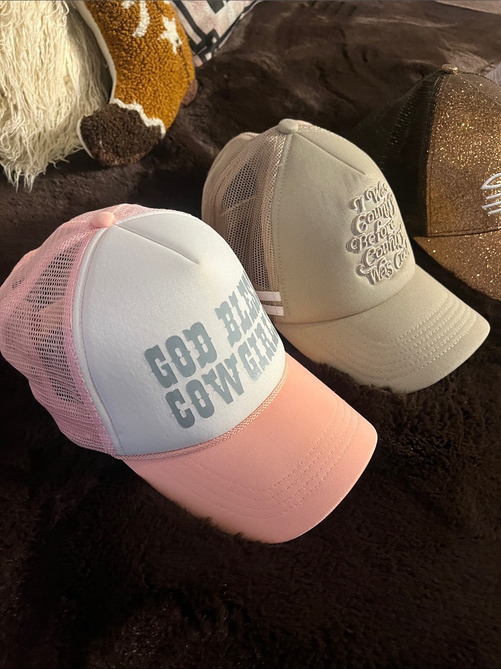 4 cowgirl ball caps - Picture 9 of 10